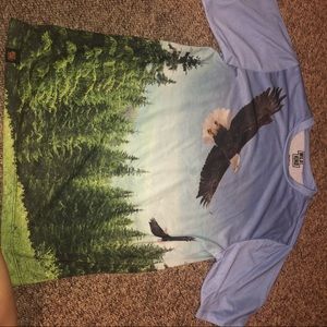 Eagle/ woods t shirt